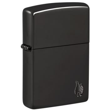 Zippo aansteker  Armor High Polish Black with Flame