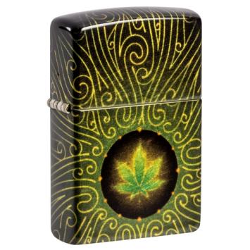 Zippo Cannabis Circle Design
