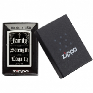 Zippo aansteker Family strength Loyalty verpakking