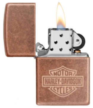 Zippo aansteker Harley Davidson Copper open