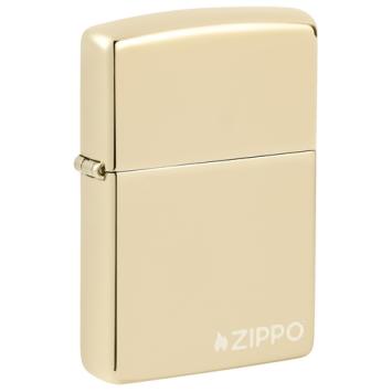Zippo regular Champagne with logo