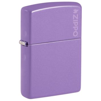 Zippo Smokey Lavender with logo