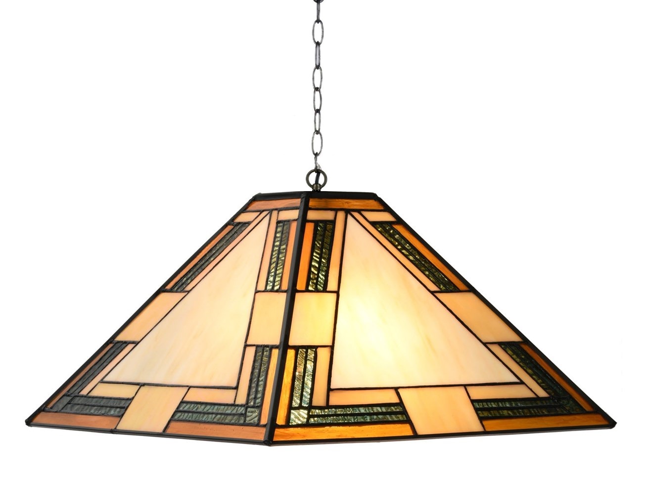 Lampe suspendue Tiffany 37x37cm Indian Summer