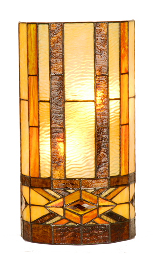 Tiffany wandlamp  Amsterdam cilinder