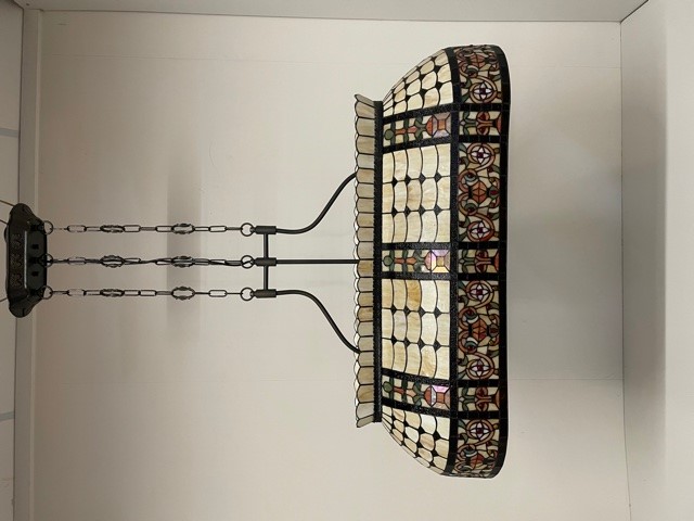 Tiffany Billard-Esstisch Lampe Carrousel