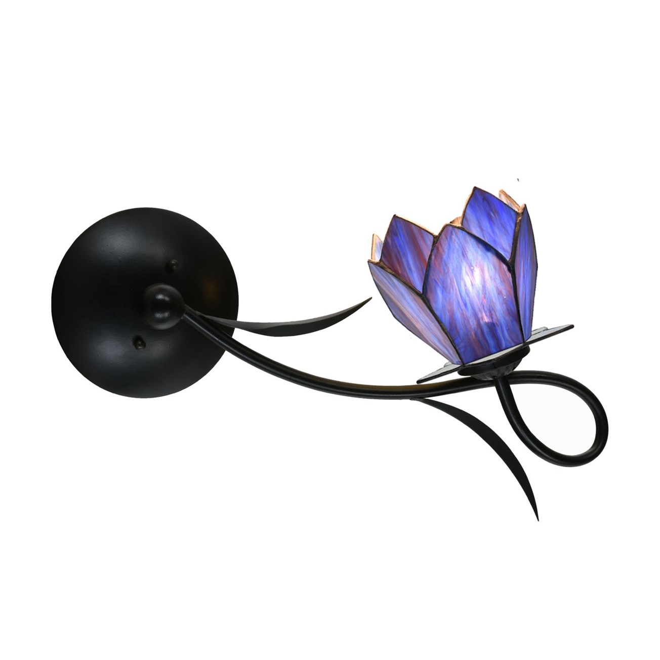 Tiffany Wandleuchte/Deckenleuchte Lovely Blue Lotus