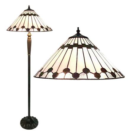 images/productimages/small/5ll-6175-tiffany-vloerlamp-o-50x157-cm-wit-bruin-glas-kunststof-rond-staande-lamp.jpg