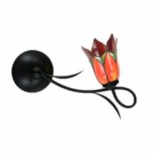 Tiffany Wandleuchte/Deckenleuchte Lovely Flower Red