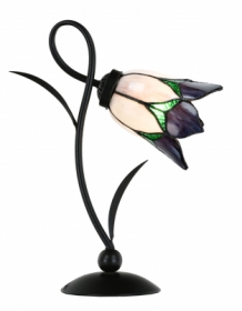 Tiffany Tischlampe Lovely Flower Purple Romantic