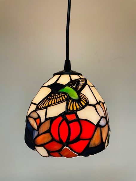 Tiffany Hängelampe Bologna 15cm  - Schnur