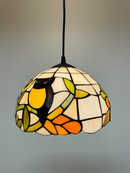 Tiffany Hängelampe 25cm Brescia - Schnur