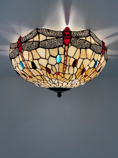 Tiffany Deckenlampe 55cm Dragonfly 80