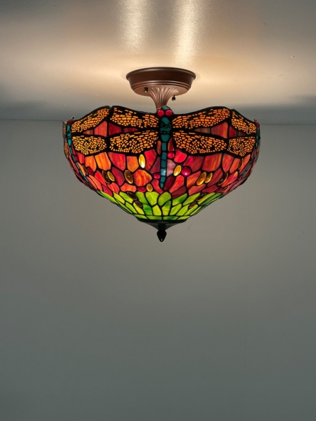 Tiffany plafondlamp Dragonfly 40 Flow - 9201