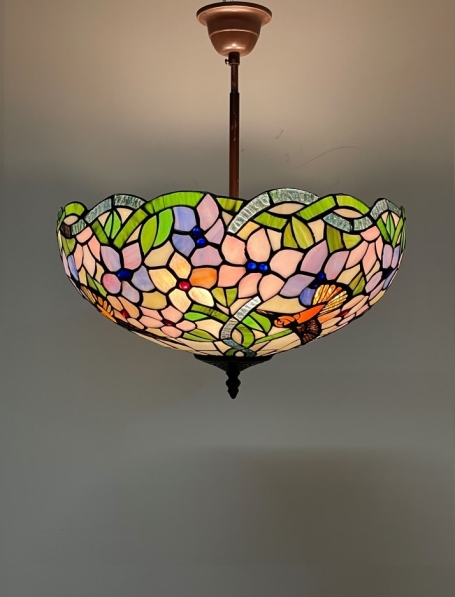 Tiffany Deckenleuchte Tiffany plafondlamp Hummingbird- C2