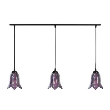 3 x Tiffany Gentian Purple auf Deckenbalken