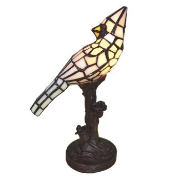 Tiffany Table Lamp Beige Bird 6102N
