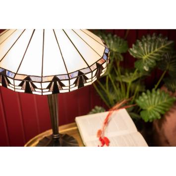 Tiffany table lamp 41cm beige brown 52316172