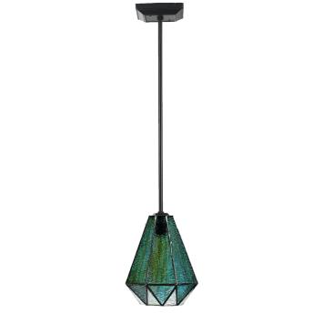 Tiffany Lampe de Plafond Arata Green Pendel