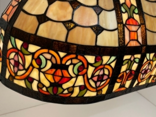 Tiffany Billard-Esstisch Lampe Carrousel