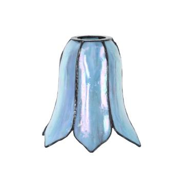 Tiffany Separates Glasschirm Gentian Blue