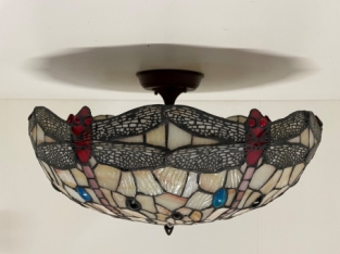 Tiffany Deckenlampe 55cm Dragonfly Flow