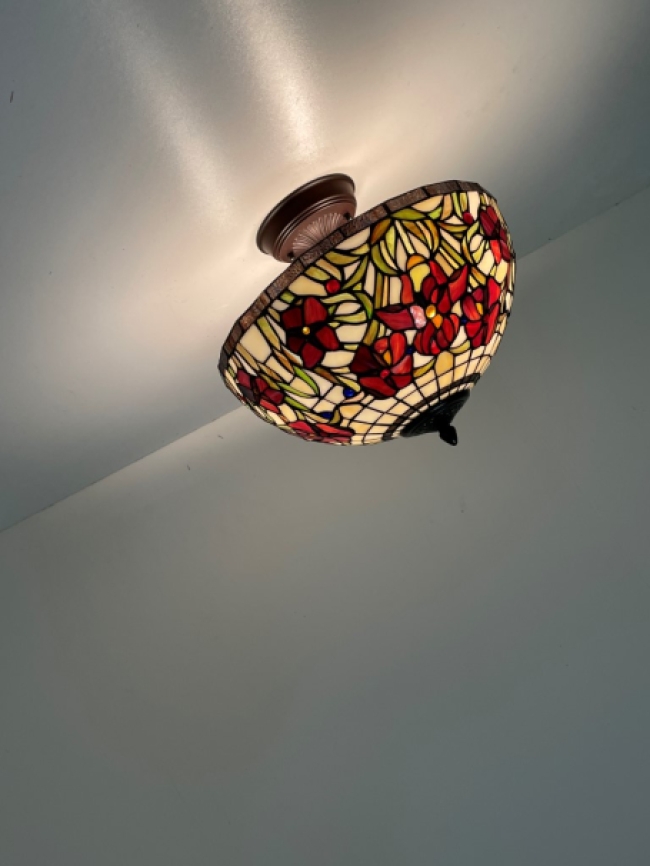 Tiffany plafondlamp Malta 40 Flow