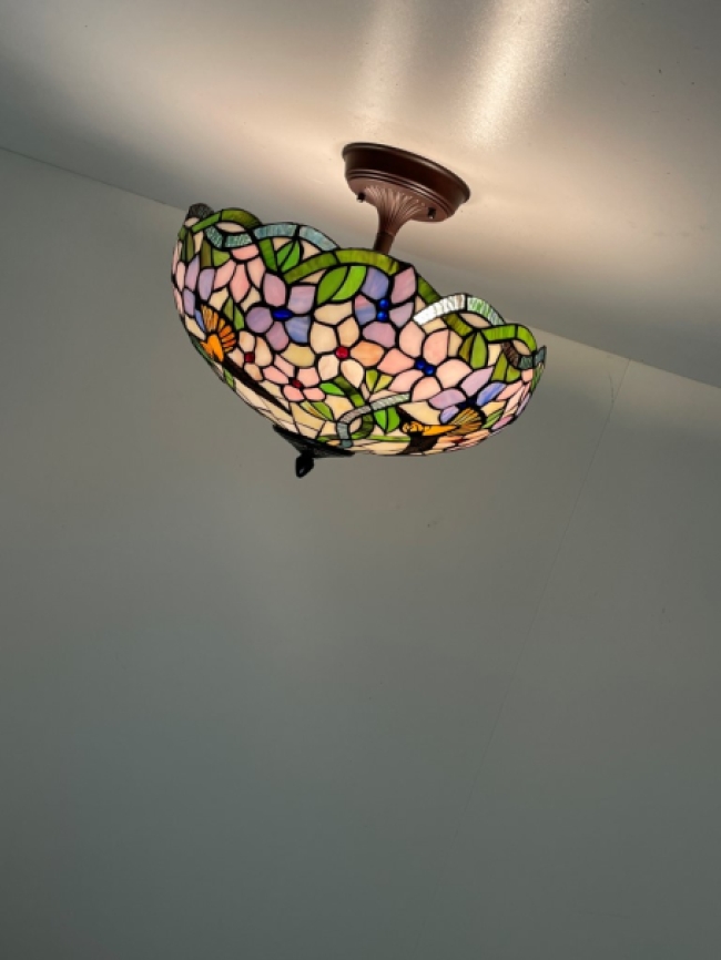 Tiffany plafondlamp Hummingbird  40 Flow