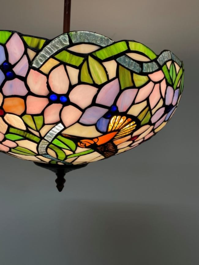Tiffany Deckenleuchte Tiffany plafondlamp Hummingbird- C2