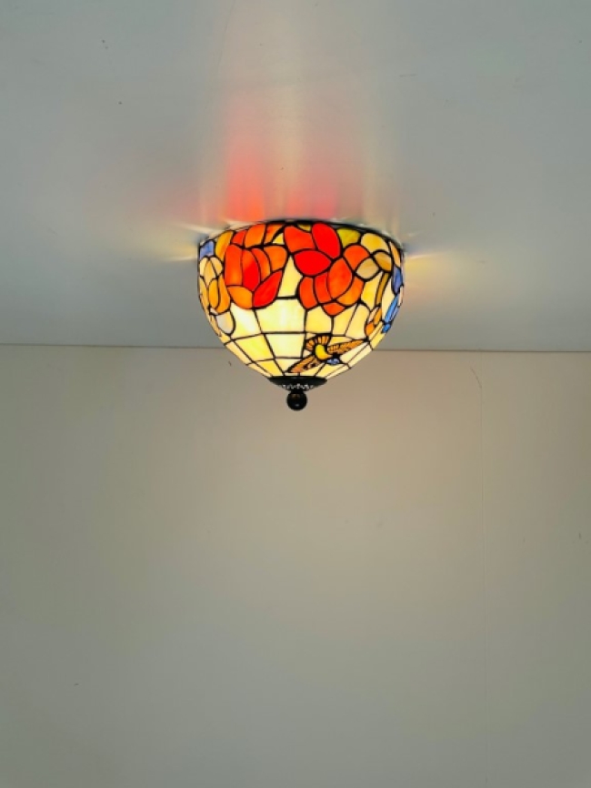 Tiffany Plafondlamp Ø25cm Bologna - 80