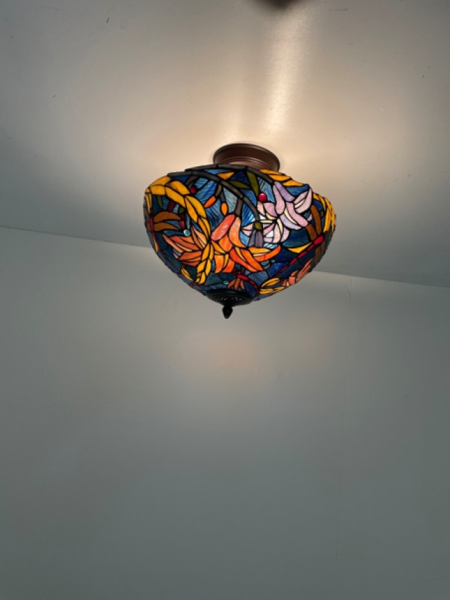 Tiffany plafondlamp Stockholm 40 Flow