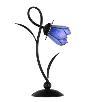 Tiffany Tischlampe Lovely Blue Lotus