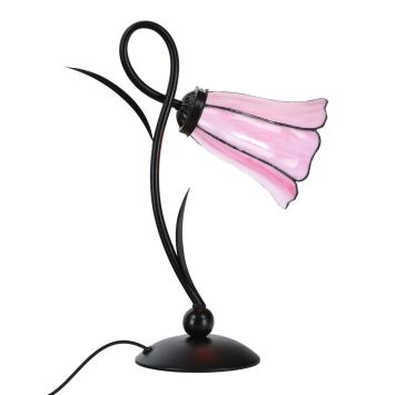 Tiffany Tischlampe Lovely Liseron Pink