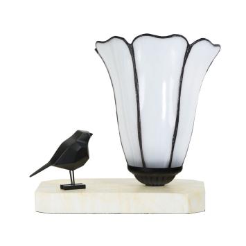 Tiffany Tischlampe / Skulptur Ballad of a Bird Liseron \