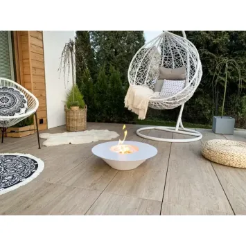 bio-ethanol haard universe wit terras