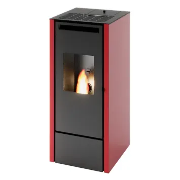 pelletkachel cinzia 11 kW rood