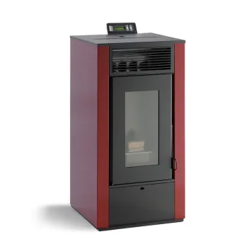 pelletkachel elettra 10 kw kanalisatie zwart