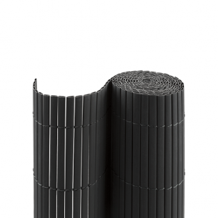 Kunststof mat PVC Antraciet hoogtes 90, 100, 120, 160, 180 en 200cm