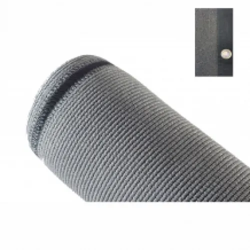 Privacydoek 100% grijs 180 cm hoog per m met ogen