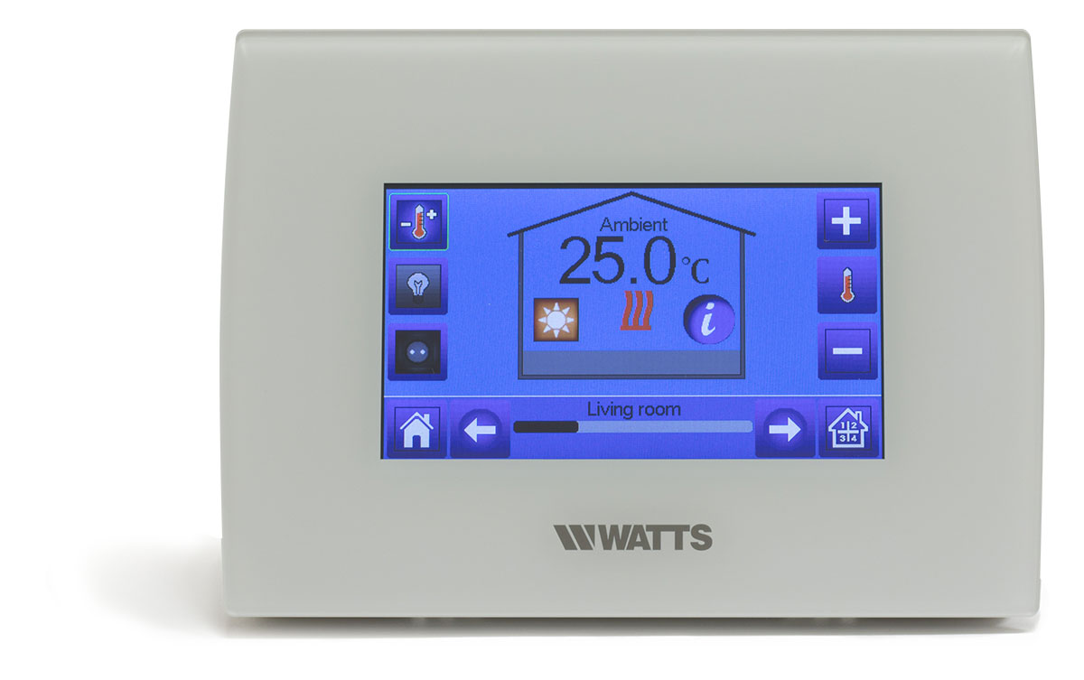 Watts Vision- centrale touchscreen wit met WiFi