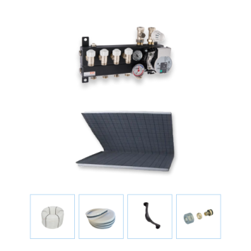Vloerverwarming cv, tackerplaat set - 94\/100m2