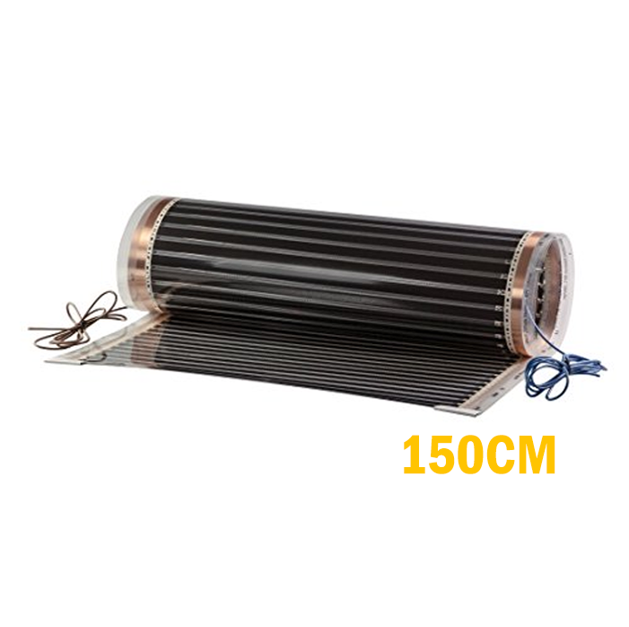 Vloerverwarming Elektrisch - voor onder hout & laminaat - ProFoil 100 - breed 150 cm - 50 jr garantie