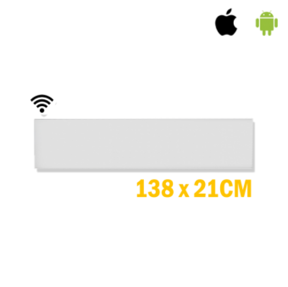 Adax Neo wifi, L10, 21cm laag wit -1000 watt