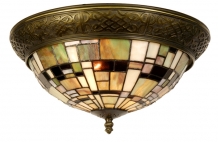 Tiffany plafondlamp met rand