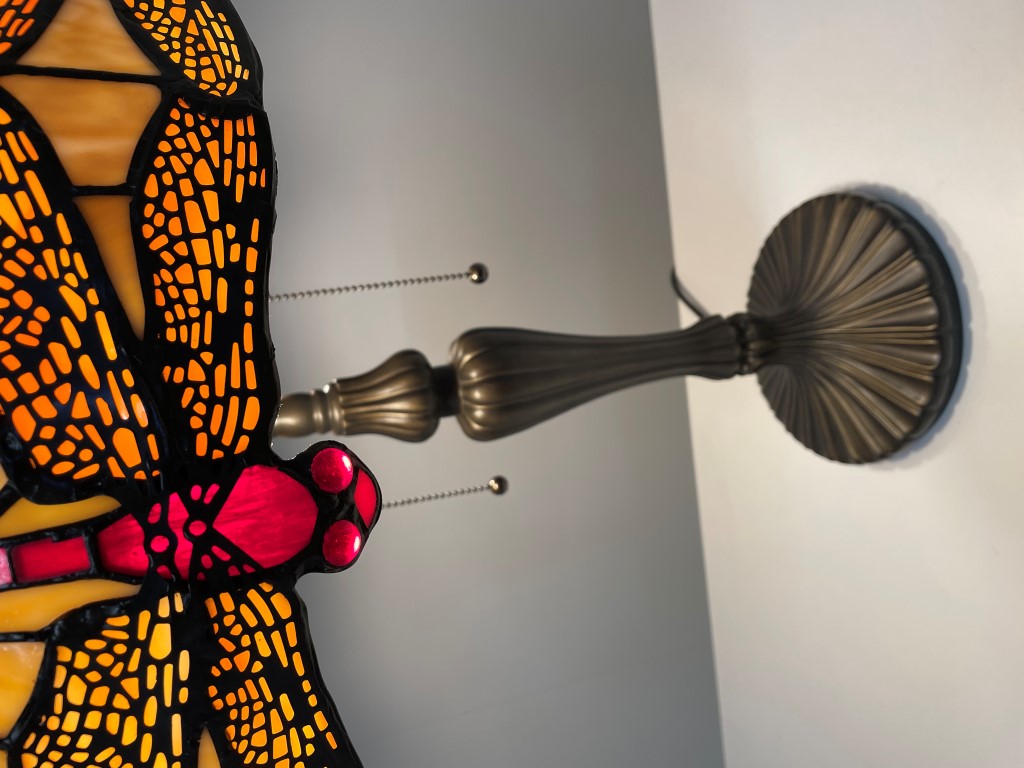 Tiffany tafellamp Ø49cm Beige Dragonfly  5813