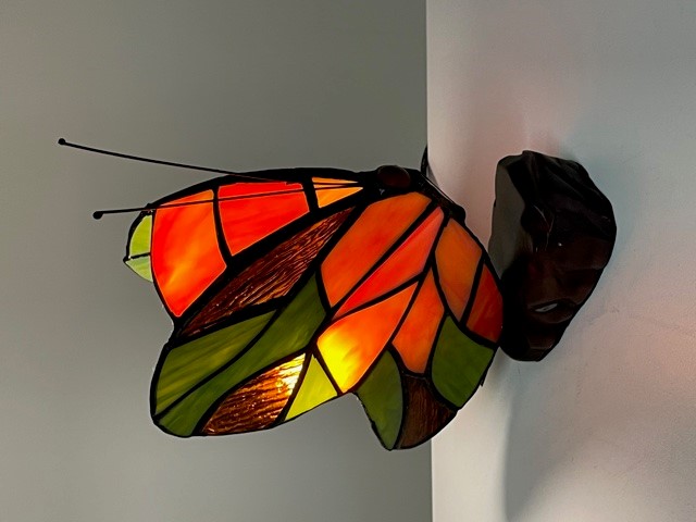 Tiffany vlinder oranje