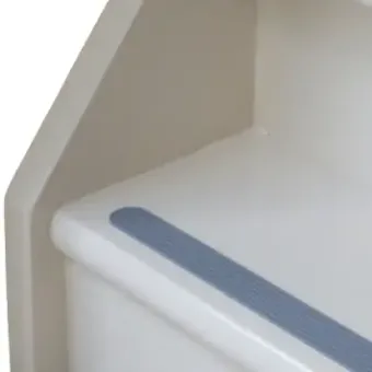 antislip trap rubber grijs met ronde hoekjes