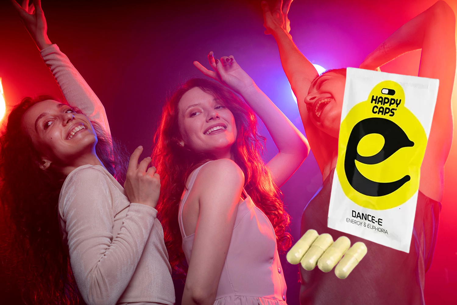 Dance-E Happy Caps: Het ideale supplement voor een leuke avond uit!