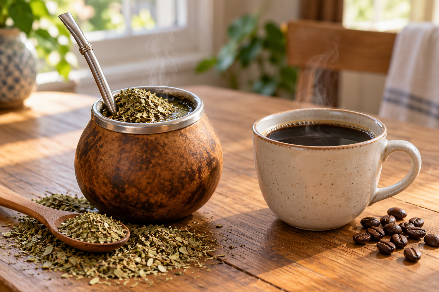 Hoeveel cafeïne zit er in yerba mate? En hoe voelt het anders dan koffie