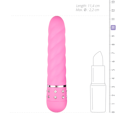 Mini Vibrator Twisted - Pink
