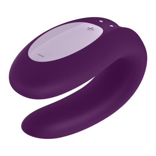 Satisfyer Double Joy Couples Vibrator - Purple